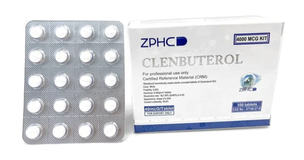 Clenbuterol 40mcg 100 Comprimidos - ZPHC